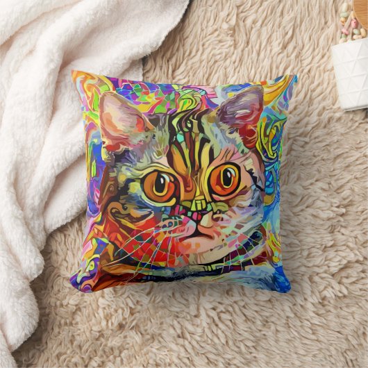 ヒゲカラフルー クッション (ブランケット)