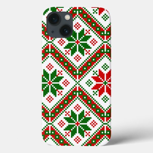 ヒゲコテージコアクリスマスポインセチア Case-Mate iPhoneケース (裏面)