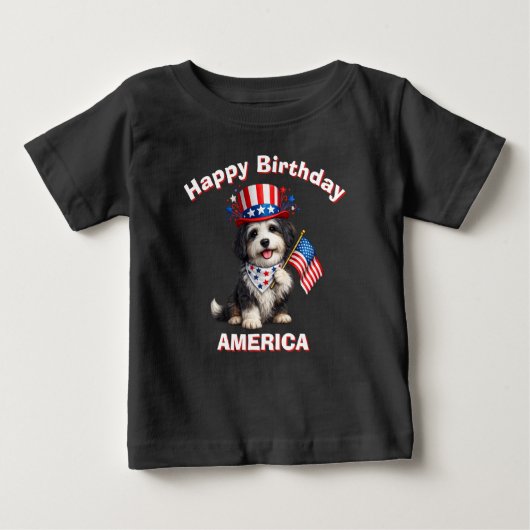 ヒゲコリー (2ab) 愛国少年Tシャツ ベビーTシャツ (正面)