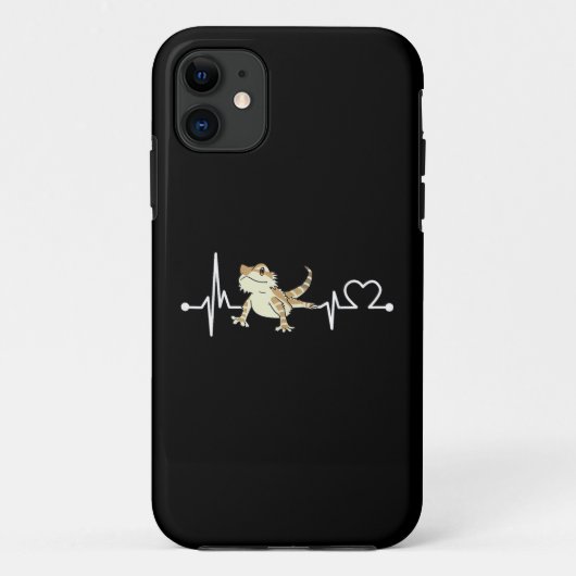 ヒゲトカゲの心拍数 楽しい動物 Case-Mate iPhoneケース (裏面)