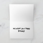 ヒゲトカゲの誕生日おめでとう カード (内部)