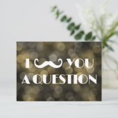 ヒゲパーティーのお誘い ボケ光の招待状 招待状 (スタンド正面)