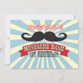 ヒゲパーティー チケット 誕生日 招待状 (裏面)