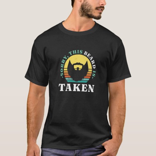 ヒゲレトロサンセットメン男らしト Tシャツ (正面)