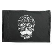 ヒゲ付きスカル 枕カバー (裏面)