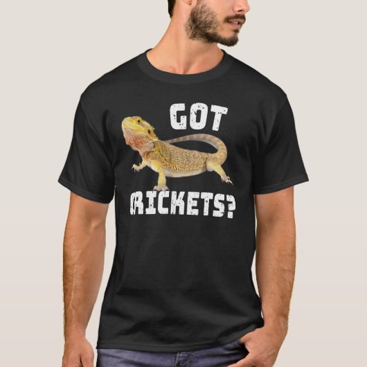 ヒゲ得トカゲ爬虫類 Tシャツ (正面)