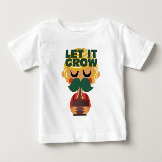 ヒゲ成長の冒険 ベビーTシャツ (正面)