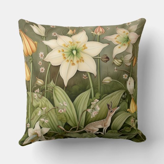 ヒゲ毛の鹿マウスの神話の世界 クッション (裏面)