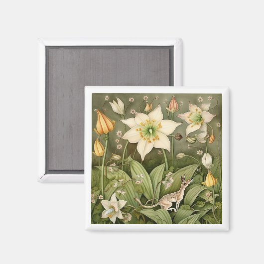 ヒゲ毛の鹿マウスの神話の世界 マグネット (正面/裏面)