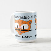 "ヒゲ猫" セニョール・ガト たばこひげ 猫 コーヒーマグカップ (正面左)