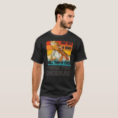 ヒゲ竜のレトロ私は小さな恐竜を育てる Tシャツ (正面フル)