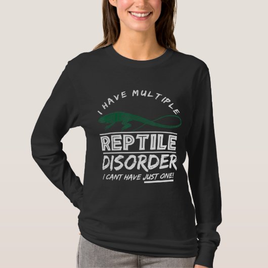 ヒゲ竜の多爬虫類障害イグアナ Tシャツ (正面)