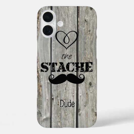 ヒゲ紳士ヒップスター柄 Case-Mate iPhoneケース (裏面)