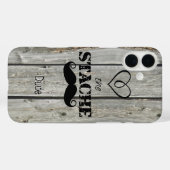 ヒゲ紳士ヒップスター柄 Case-Mate iPhoneケース (裏面 (横))