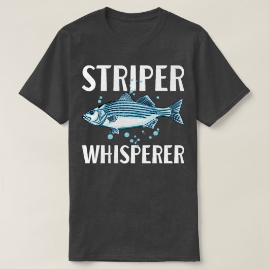 ヒゲ釣り人フィッシュキーパー魚の恋人 Tシャツ (デザイン正面)