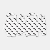 ヒゲ ブラック＆ホワイト モダンパーティーフェイバーボックス フェイバーボックス (折り畳みなし)