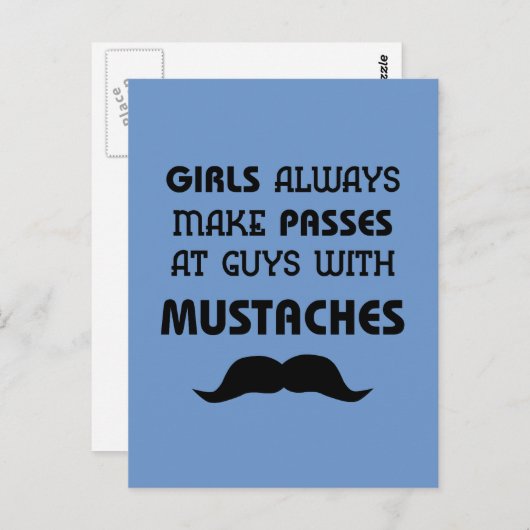 ヒゲ ポストカード (正面/裏面)