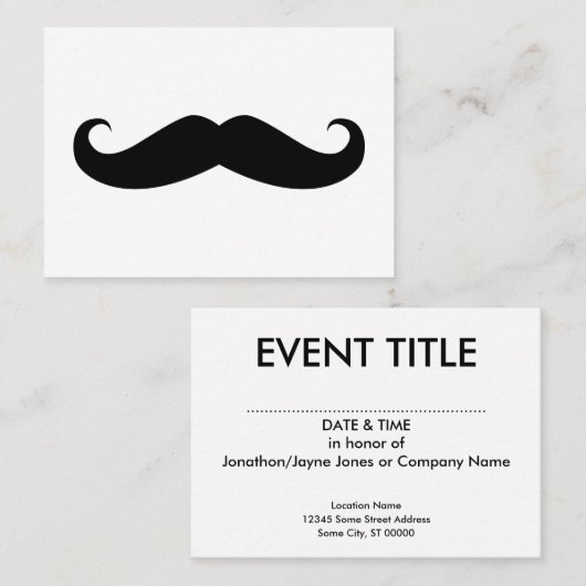 ヒゲ 名刺 (正面/裏面)