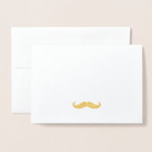 ヒゲ 箔カード (裏面封筒付き)