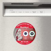 ヒコリークリークApt.32サンタがマグネットを見ている マグネット (インサイチュ (食洗機))