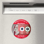 ヒコリークリークApt.41サンタがマグネットを見ている マグネット (インサイチュ (食洗機))