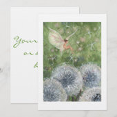 「ヒゴソウの時計の妖精」招待状 招待状 (正面/裏面)