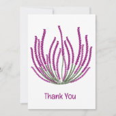 ヒザーの花 サンキューカード (正面)