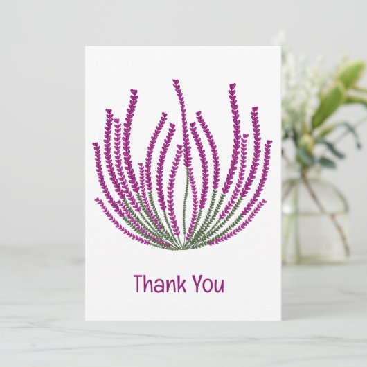 ヒザーの花 サンキューカード (スタンド正面)