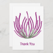 ヒザーの花 サンキューカード (正面/裏面)