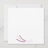 ヒザーの花 招待状 (裏面)