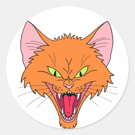 ヒシン猫 ラウンドシール (正面)