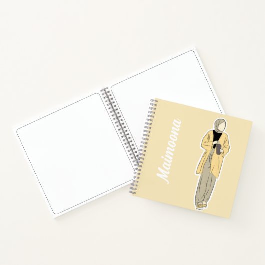 ヒジャビの日記 – 信仰と回想の旅 ノートブック (内部)