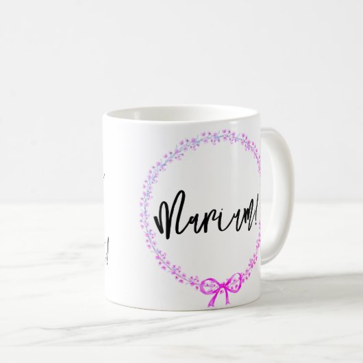 ヒジャビガールムスリムティーン コーヒーマグカップ (正面右)