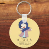 ヒジャブは自由 キーホルダー (正面)