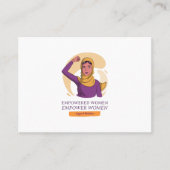 ヒジャブをかぶった権限を持った女性 名刺 (正面)