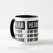ヒジャブ – 私の体 – イスラムフェミニスト  マグカップ (正面左)