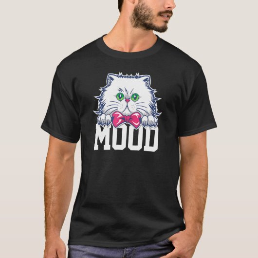 ヒスカキャット顔クランキーポーズ Tシャツ (正面)