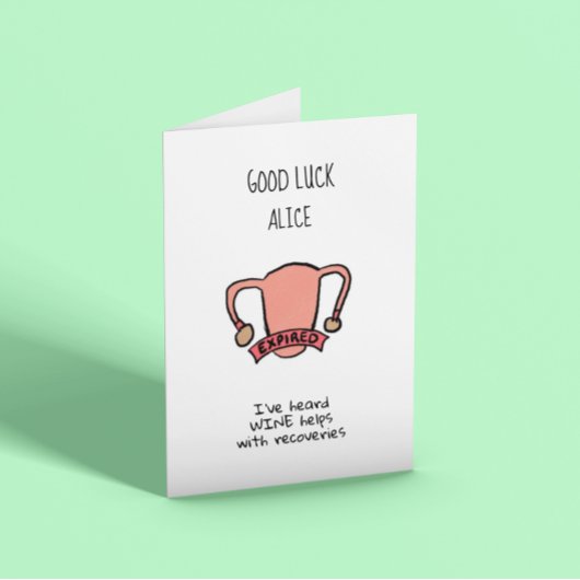 ヒステリーおもしろい摘出のカスタマイズ カード