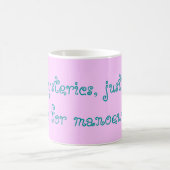 ヒステリーの発作無し、操縦のためのちょうどより多くの子宮!! コーヒーマグカップ (中央)