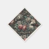 ヒステリーの開花で隠す – ゴシックビクトリアン スタンダードカクテルナプキン (角)