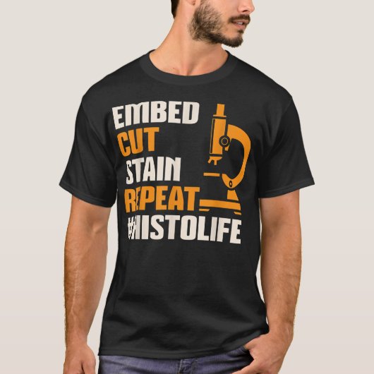 ヒストライフ組織学組織学専門技術者 Tシャツ (正面)