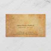 ヒストリカルアナティックルックデザインクリエイティブインスピレーション 名刺 (裏面)