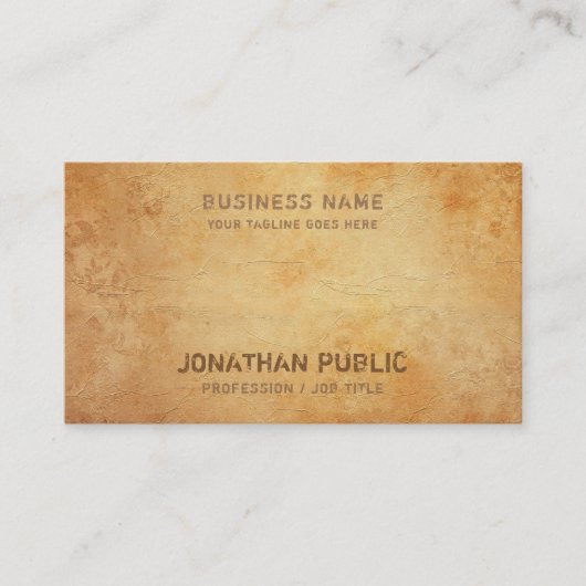 ヒストリカルアナティックルックデザインクリエイティブインスピレーション 名刺 (正面)