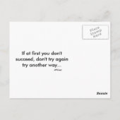 ヒストリコレクションのヒーロー – 成功 ポストカード (裏面)