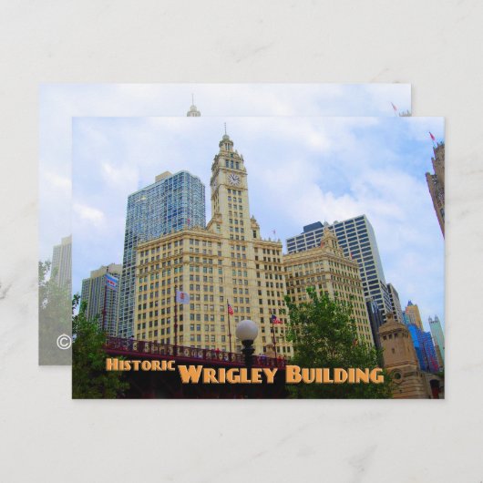 ヒストリックウィグリー建物 – シカゴイリノイ ポストカード (正面/裏面)