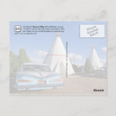 ヒストリックウィグワムモーテル,ルート66,アリゾナ ポストカード (裏面)