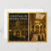 ヒストリッククリスマスジョプリンMOコナーホテル シーズンポストカード (正面/裏面)