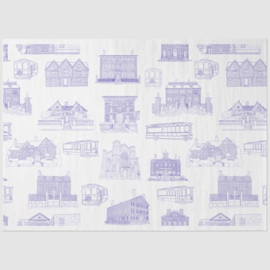 ヒストリックサレムMAパターンティッシュペーパー 薄葉紙 (正面)