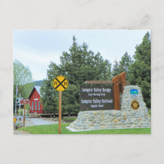 ヒストリックサンプター金ゴールド浚渫鉄道公園 ポストカード