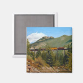 ヒストリックジョージタウンコロラドスチームエンジントレインマ マグネット (正面/裏面)